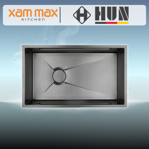 HUN HKS 352 Nano Titanium Honeycomb Kitchen Sink - Undermount Single Bowl SUS304 Stainless Steel Sink (780 x 450mm)