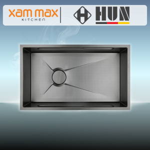 HUN HKS 353 Honeycomb Multifunction Kitchen Sink Nano Titanium - Undermount Single Bowl SUS304 Stainless Steel Sink (850 x 450mm)