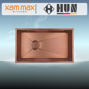 HUN HKS 551 Honeycomb Multifunction Kitchen Sink - Nano Rose Gold Undermount Single Bowl SUS304 Stainless Steel Sink (700 x 450mm)