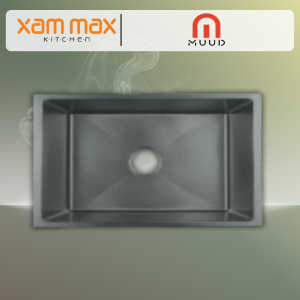 MUUD MKS-6045-T Single Bowl Undermount Sink – Nano Titanium SUS201 Stainless Steel Kitchen Sink (600 x 450 x 230mm)