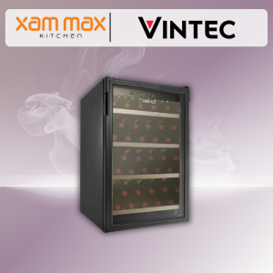 VINTEC VWS035SCA-X Wine Chiller | 35 Bottle Single Zone Wine Cooler with Electronic Temperature Control