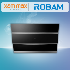 ROBAM A676 Cooker Hood 2100 m3/h Ultra High Power Silent 47-58dB Gesture Control Slanted Glass EasyClean Kitchen Surface + Duct