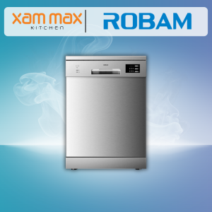 ROBAM W602S Freestanding Dishwasher | 12 Place Settings with 70°C High-Temperature Rinse & Triple Filtration System