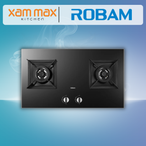 ROBAM B272 2-Burner Built-In Gas Hob | 5kW High Power Brass Burners with Flexible Cut-Out Design